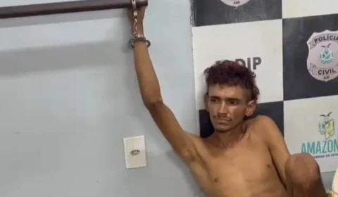 Veja o vídeo: ‘Pica-Pau’ é salvo pela Guarda Municipal após populares tentarem linchá-lo no Centro de Manaus