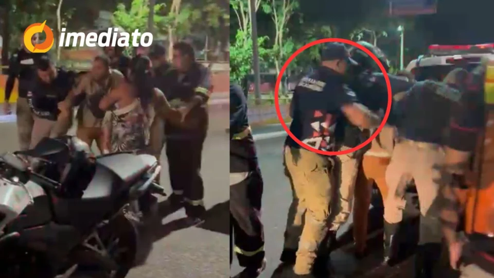 VEJA VÍDEO: Agente do Detran é filmado agredindo motorista durante abordagem no bairro Compensa