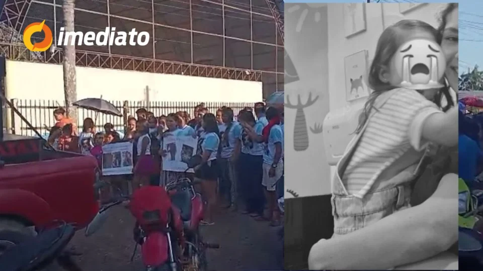 Veja o Vídeo: Velório e protesto em Fonte Boa marcam despedida da menina de 5 anos assassinada pela mãe e madrasta