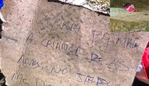 Homem é encontrado morto com os pés amarrados e um bilhete ao lado: “Morri porque matei a criança de 15 anos”
