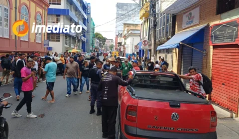 Assaltante morre durante tentativa de assalto a joalheria no Centro de Manaus