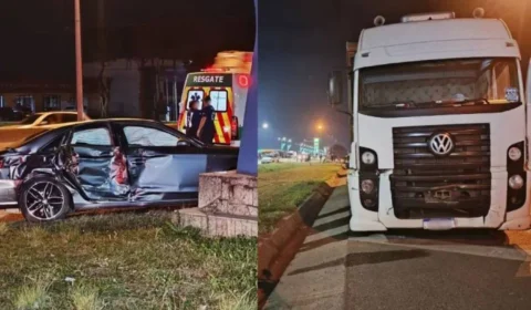 VEJA VÍDEO: Caminhão fura sinal vermelho e mata mãe e filho que voltavam da igreja em Fazenda Rio Grande