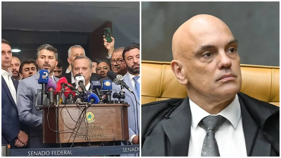 Oposição reúne 41 assinaturas e protocola pedido de impeachment de Alexandre de Moraes no STF
