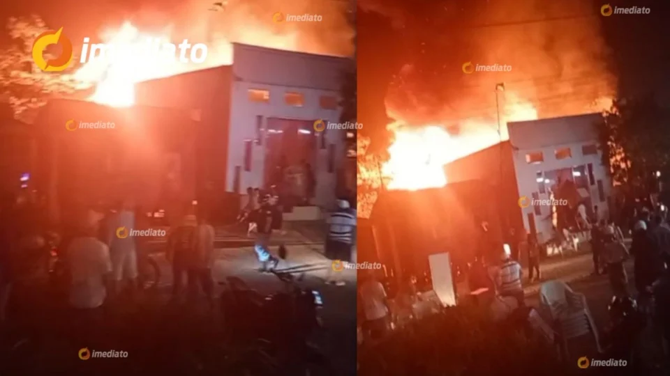 VEJA VÍDEO: Incêndio atinge várias casas e uma igreja em Manacapuru e moradores vivem momentos de pânico