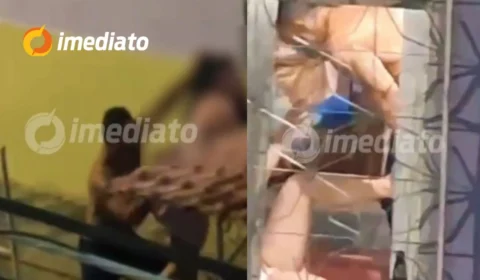 CENA FORTE: Homem é preso em flagrante após agredir mulher com socos e puxões de cabelo no bairro Coroado