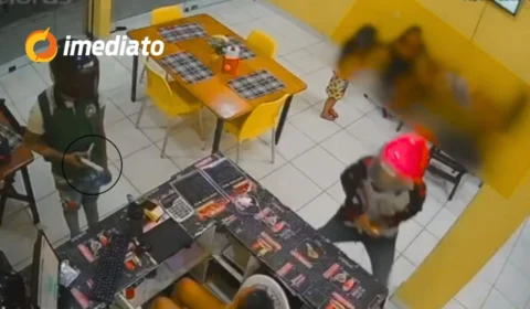 VEJA VÍDEO: Bandidos armados realizam assalto em lanchonete no bairro Cidade Nova