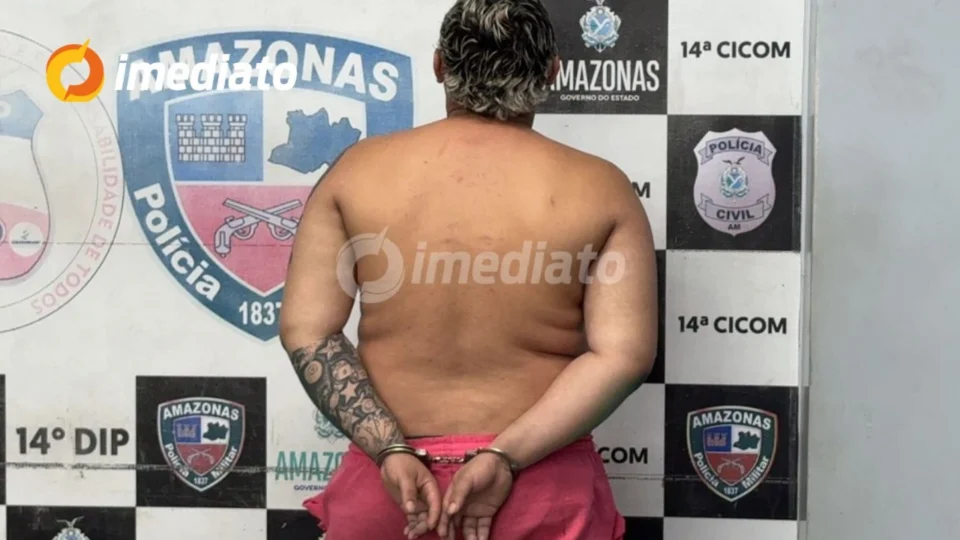 Vulgo ‘Malvadão’ é preso pela Rocam com drogas no bairro Jorge Teixeira