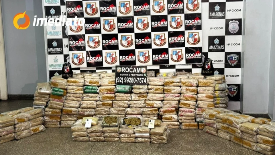 Polícia apreende mais de uma tonelada de drogas em serralheria no bairro Mauazinho, em Manaus