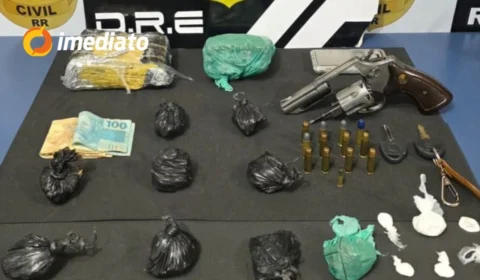 Polícia Civil de Roraima prende suspeito e apreende drogas e armas em ação contra o tráfico