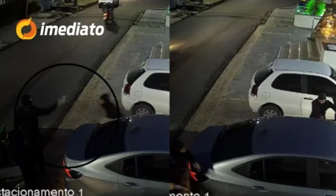 VÍDEO: Duas mulheres são assaltadas em estacionamento de clínica veterinária no bairro Parque Dez