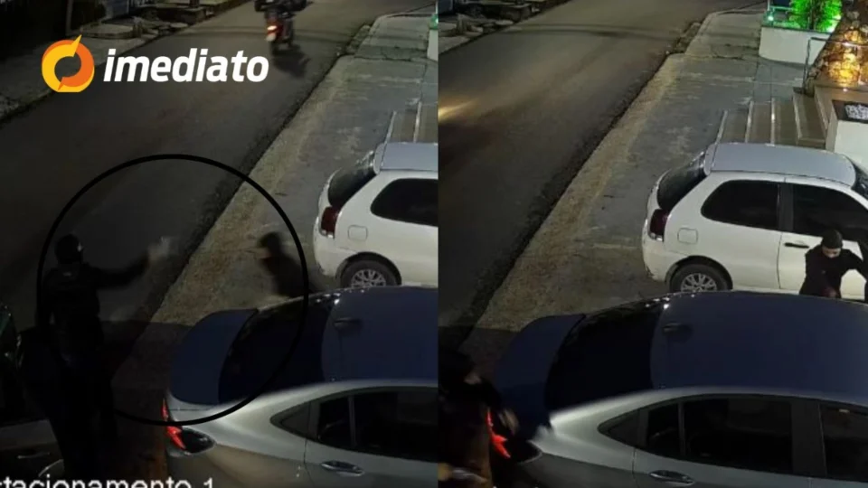 VÍDEO: Duas mulheres são assaltadas em estacionamento de clínica veterinária no bairro Parque Dez