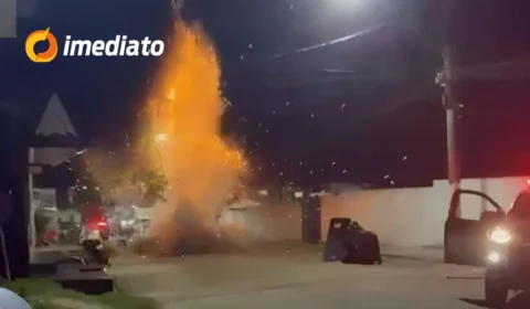 VÍDEO: Grupo Marte detona explosivo encontrado em lixeira residencial no centro de Manacapuru
