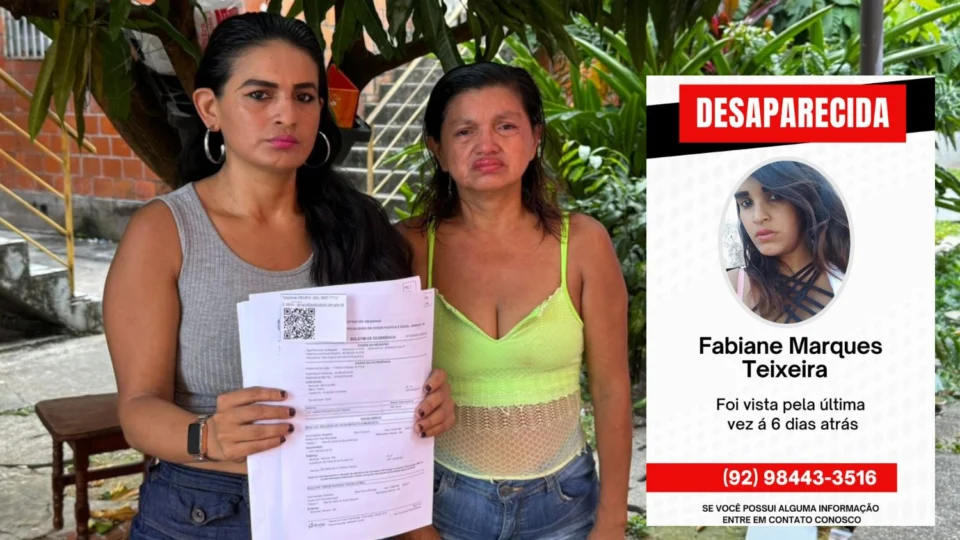 Família procura por jovem desaparecida há 8 dias em Manaus