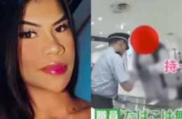 Vídeo mostra momento em que amazonense é presa com drogas escondidas no sutiã em aeroporto do Japão