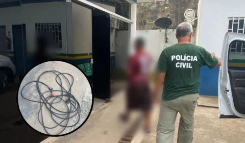Homem usa fio de alta tensão para agredir esposa e é preso em Nova Olinda do Norte