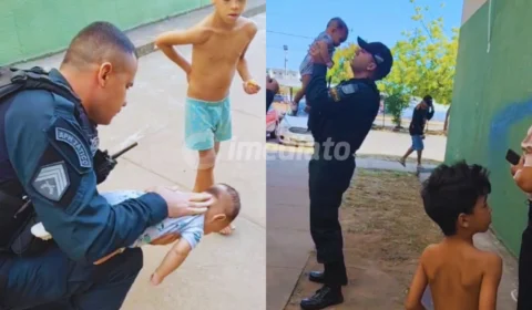 Heróis de farda; Policiais salvam bebê de quatro meses engasgado em condomínio de Boa Vista