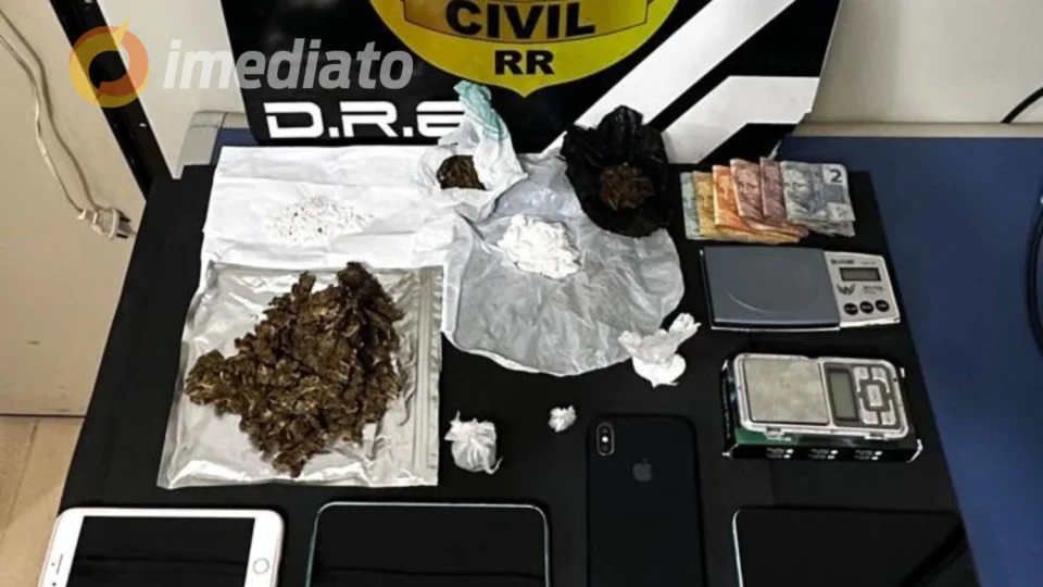 Polícia Civil desarticula ponto de venda de drogas em barbearia no Centro de Boa Vista