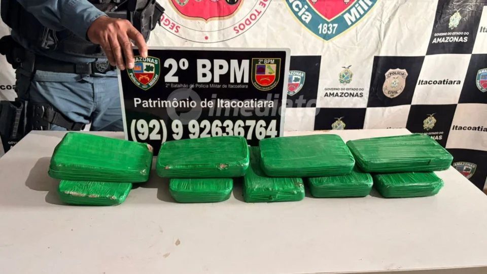 PM apreende cerca de 9 kg de drogas em comunidade rural de Itacoatiara
