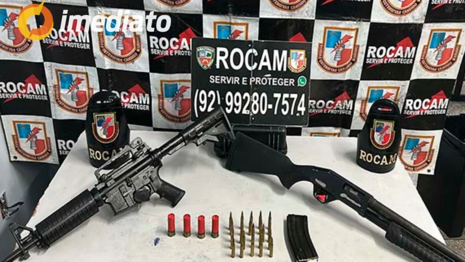 Veja o que aconteceu: Casal é preso em flagrante com fuzil e espingarda em residência no bairro Cidade de Deus