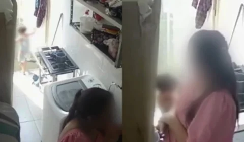 Veja o vídeo: Menina de 2 anos sofre queimaduras graves após puxar fogão em creche no Espírito Santo