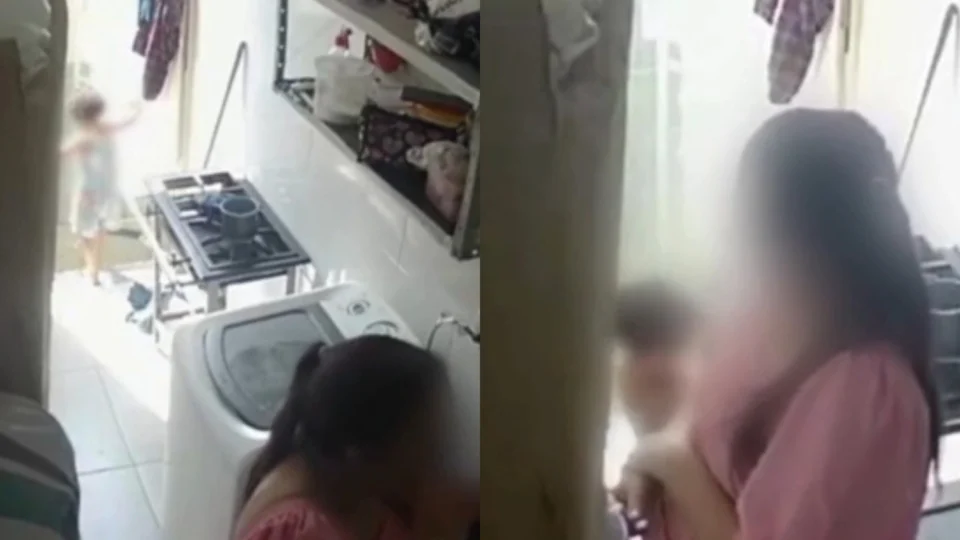 Veja o vídeo: Menina de 2 anos sofre queimaduras graves após puxar fogão em creche no Espírito Santo
