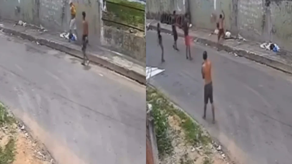Veja o vídeo: homem é baleado e esfaqueado após pedir drogas em boca de fumo no bairro Crespo