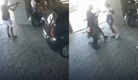 Veja o vídeo: Casal é assaltado na entrada de motel no Rio; crime foi flagrado por câmeras de segurança
