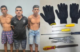 Veja o vídeo: Polícia Civil prende pai e filho que chefiavam quadrilha de arrombadores de supermercados em Manaus