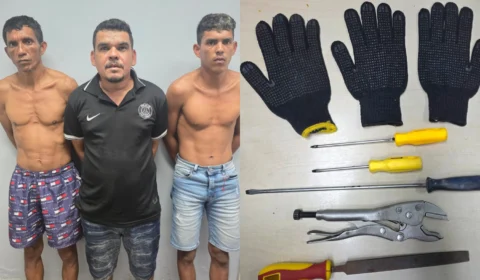 Veja o vídeo: Polícia Civil prende pai e filho que chefiavam quadrilha de arrombadores de supermercados em Manaus