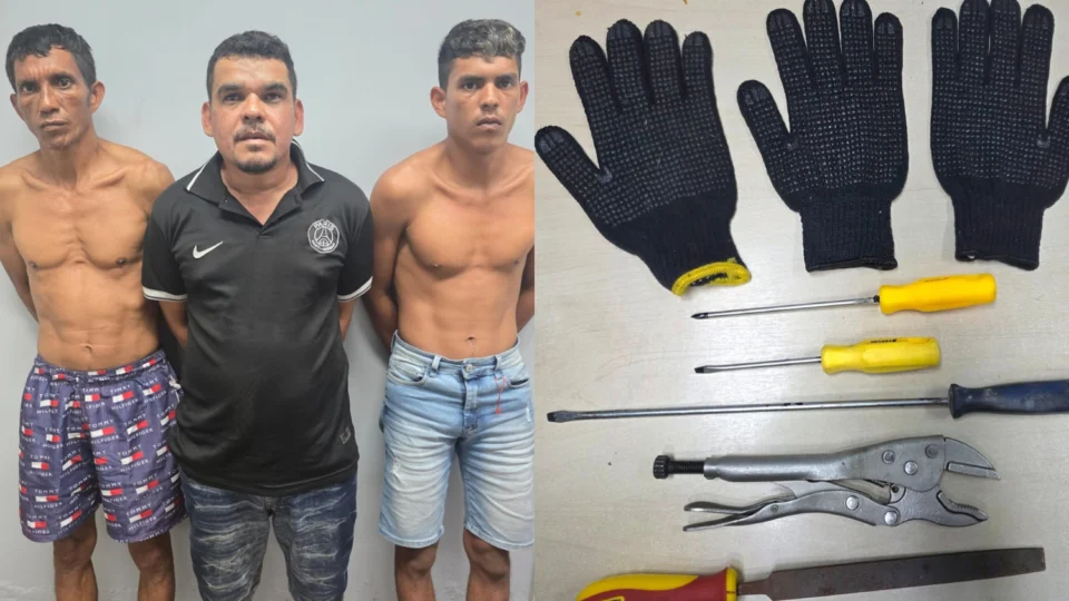 Veja o vídeo: Polícia Civil prende pai e filho que chefiavam quadrilha de arrombadores de supermercados em Manaus