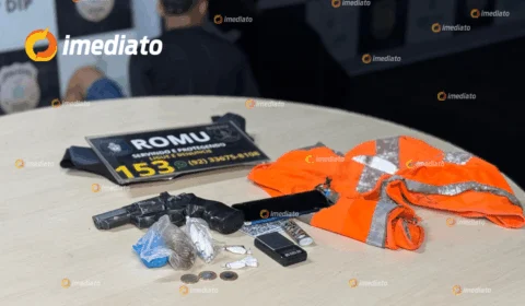 VÍDEO: Polícia prende homem com arma de fogo e drogas durante patrulhamento no Centro de Manaus