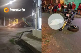 Prefeitura envia máquinas para limpar Avenida Curaçao após jovem ser atropelada por ônibus ao passar sobre lixo com motocicleta