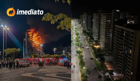 VÍDEO: Imagem de suposto incêndio em prédio na Ponta Negra que circula em grupos de mensagens é falsa