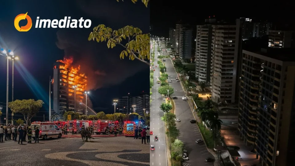 VÍDEO: Imagem de suposto incêndio em prédio na Ponta Negra que circula em grupos de mensagens é falsa