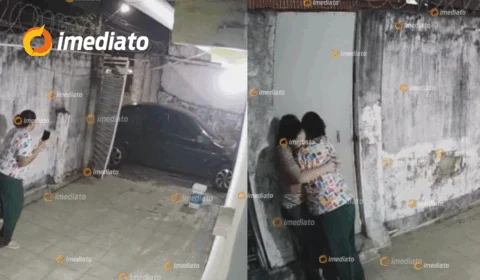 VEJA VÍDEO: Família vive momentos de pânico ao ser feita refém durante assalto na garagem de casa em Manaus