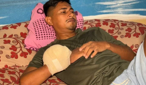 Homem com tumor de célula gigante precisa de ajuda para comprar medicamento em falta