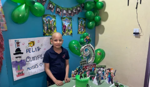 Moisés celebra aniversário e conquista de mais uma etapa na luta contra a leucemia