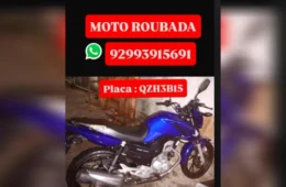 Mãe solo tem moto roubada em frente ao CRAS do bairro São José e faz apelo para encontrar