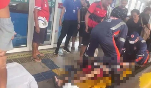 Idoso é agredido em plataforma de ônibus na avenida Constantino Nery