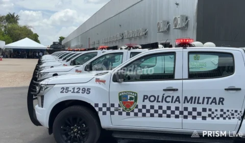 Wilson Lima entrega 36 viaturas com sistema Paredão e 2 lanchas blindadas para combate ao crime organizado na Tríplice Fronteira