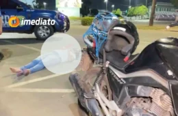 Mulher sofre mal súbito em cima de motocicleta e recebe atendimento de emergência em Boa Vista