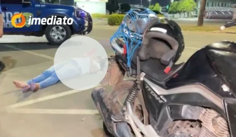 Mulher sofre mal súbito em cima de motocicleta e recebe atendimento de emergência em Boa Vista