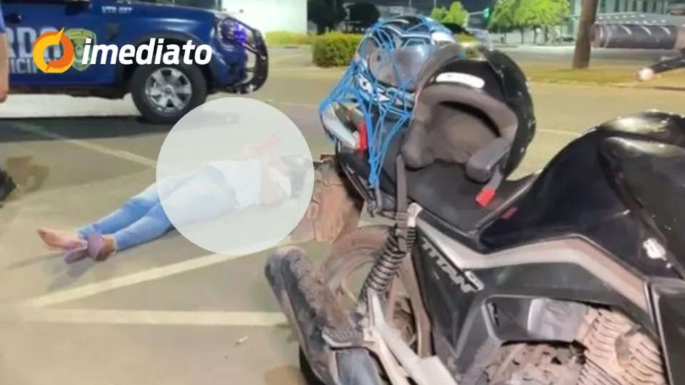 Mulher sofre mal súbito em cima de motocicleta e recebe atendimento de emergência em Boa Vista