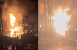 Explosão provoca incêndio de grandes proporções em refinaria da Chevron na Califórnia