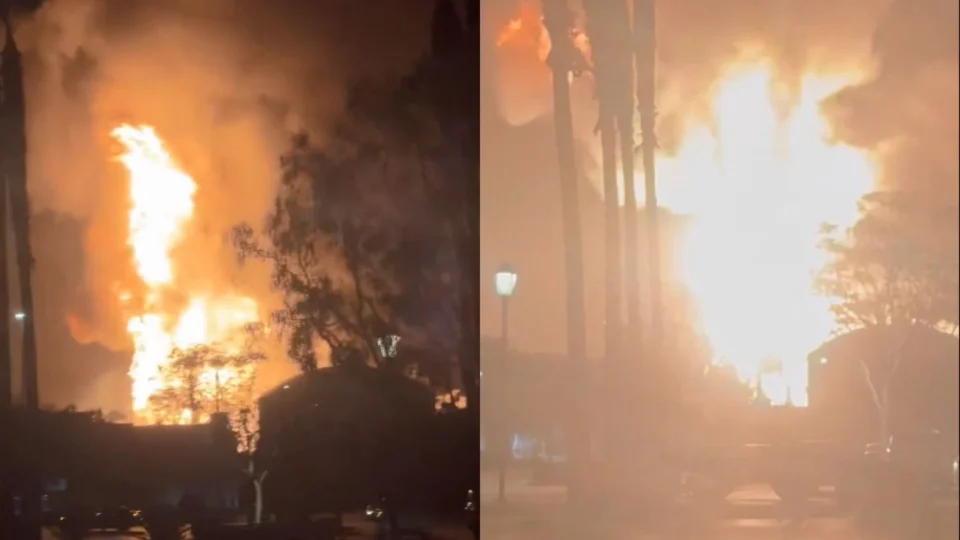 Explosão provoca incêndio de grandes proporções em refinaria da Chevron na Califórnia