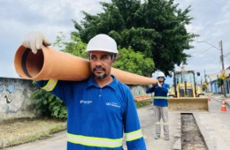 Águas de Manaus segue com obras de expansão do esgotamento sanitário em diversas áreas da cidade