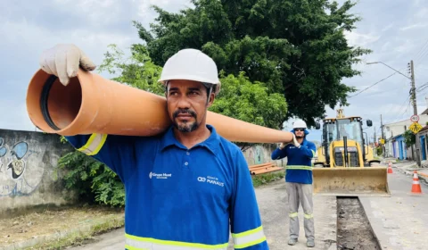 Águas de Manaus segue com obras de expansão do esgotamento sanitário em diversas áreas da cidade