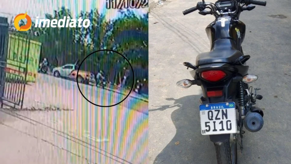 VÍDEO: Trabalhador tem motocicleta furtada em frente a empresa no Distrito Industrial, em Manaus