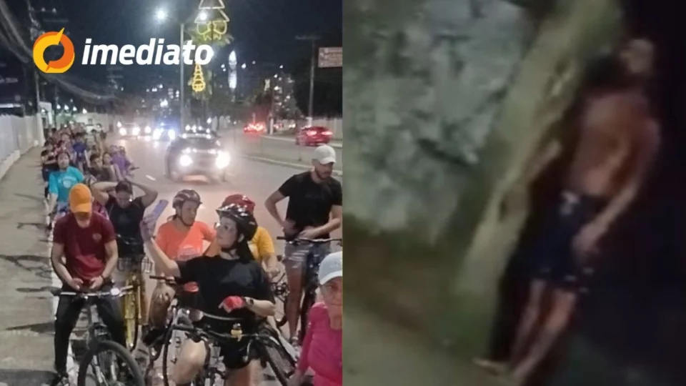 VEJA VÍDEO: Ciclistas são ameaçados por homem armado na Avenida Laguna, bairro Lírio do Vale