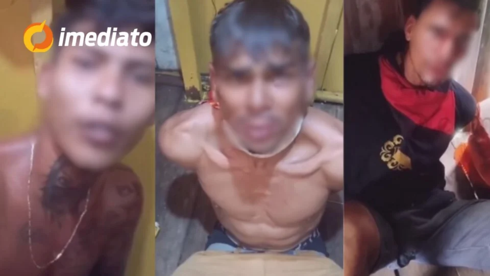 VÍDEO: Facção realiza ‘tribunal do crime’ e tortura três homens acusados de assaltos no Amazonas